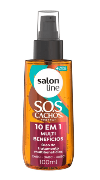 Óleo Capilar SOS Cachos 10 em 1 Hidratação e Proteção - 100ml