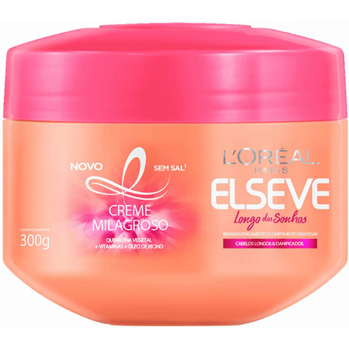 Creme de Tratamento Elseve Longo dos Sonhos - 300gr