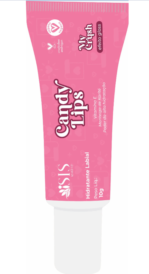 Hidratante Labial Candy Lips My Crush Efeito Gloss - 10g