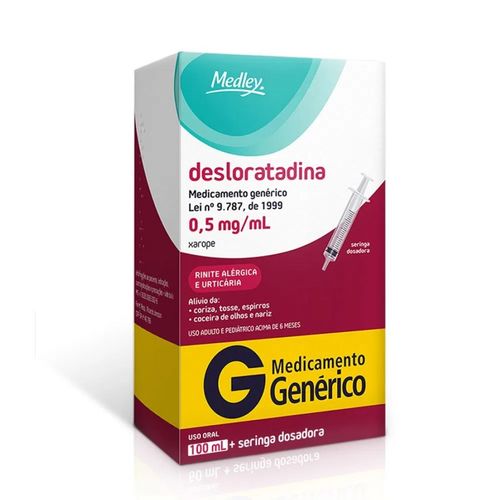 Desloratadina Xarope com 100ml - Medley Genérico