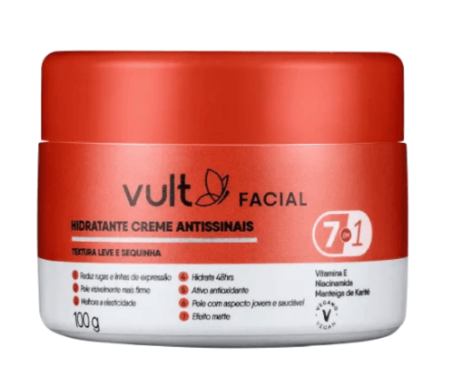 Creme Antissinais Cuidados Faciais 100g - Vult
