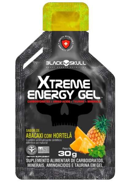 Gel Energy Xtreme Abacaxi com Hortelã - Black Skull