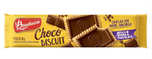 Biscoito Bauducco Choco Biscuit Meio Amargo - 80g