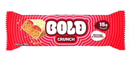 Proteína Barra Bold Crunch Morango e Chantilly - 50g