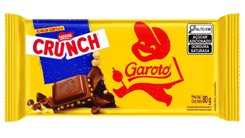 Chocolate Barra Garoto Crunch - 80g