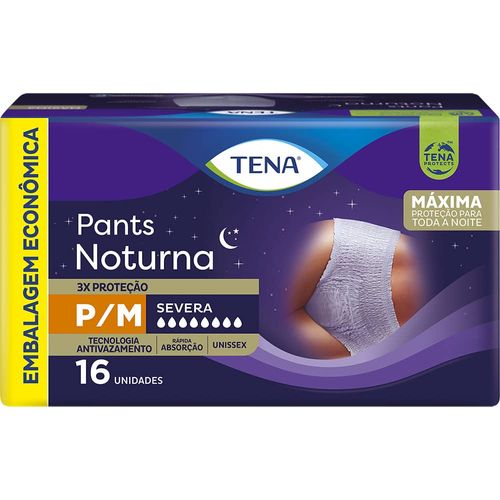 Roupa Íntima Tena Pants Noturna P/M - 16 Uni