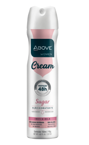 Desodorante Above Aerossol Feminino Cream Sugar - 150ml