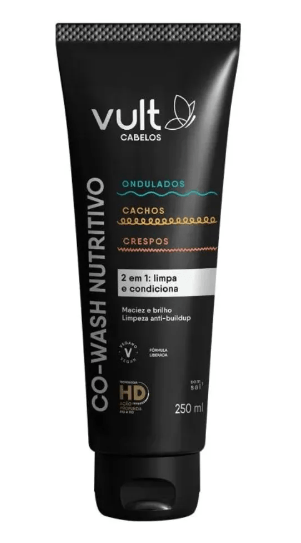 Co Wash Vult Hair Nutritivo para Cabelos Ondulados, Cacheados e Crespos - 250ml