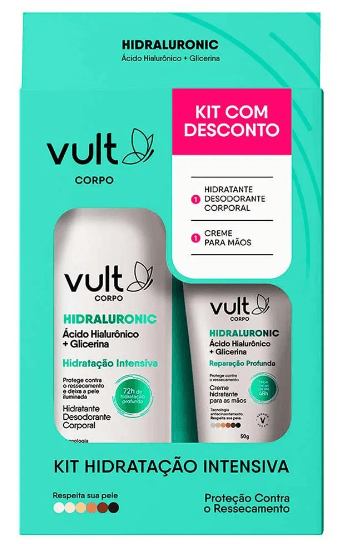 Kit Vult Hidratante Corporal 200ml + Creme de Mão 50g