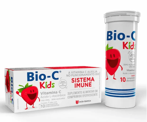 Bio C Kids com 10 Comprimidos Efervescentes - União Química