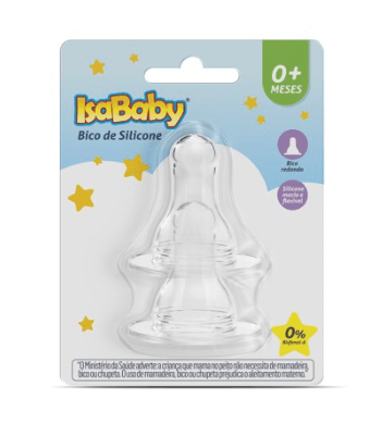 Bico de Mamadeira Clássica Silicone - Isababy