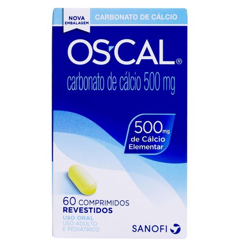 Os-Cal 500mg Sanofi 60 Comprimidos
