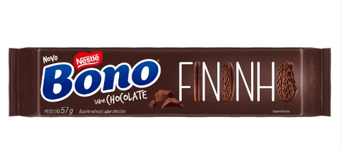 Biscoito Recheado Bono Fininho Chocolate - 57g
