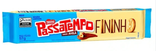 Biscoito Passatempo Recheio Avelã Fininho - 57g