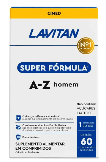 Lavitan A-Z Homem 5g com 60 Comprimidos - Cimed