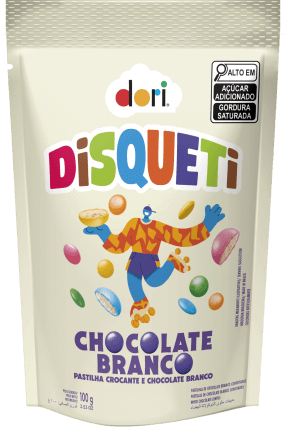 Disquet Chocolate Branco Pouch - 120g