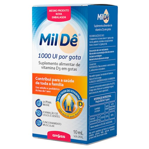 Milde 1000UI com 10ml - Gross