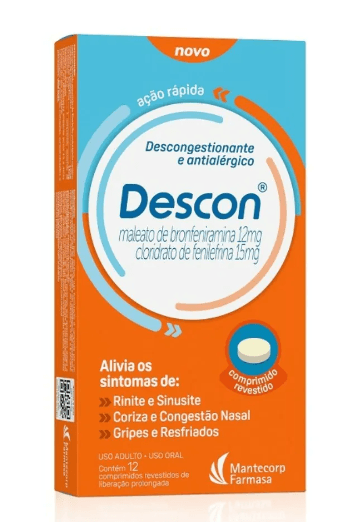 Descon 12 +15mg com 12 Comprimidos - Hypera