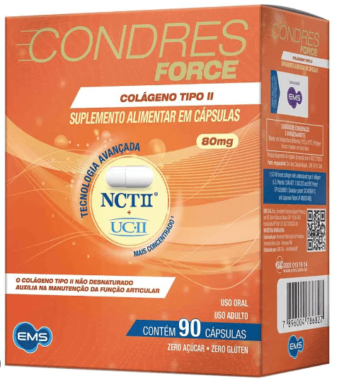 Colágeno Tipo Ii Condres Force com 90 Cápsulas - Sigma Pharma