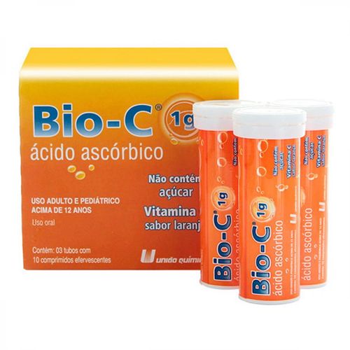 Bio-C com 30 Comprimidos Efervescentes - União Química