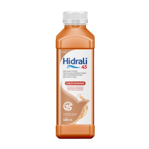 Hidrali 45 Guaraná com 500ml - Airela