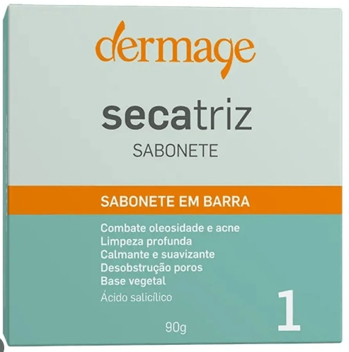 Sabonete em Barra Secatriz com 90g - Dermage