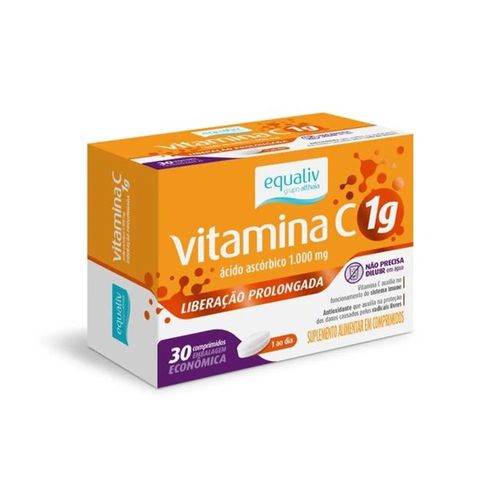 Vitamina C Equaliv 1g com 30 Comprimidos - Equaliv