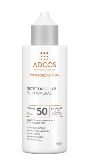Protetor Solar Adcos Fluid Mineral FPS50 - 40ml