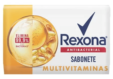 Sabonete Barra Antibacterial Multivitaminas Rexona - 84g