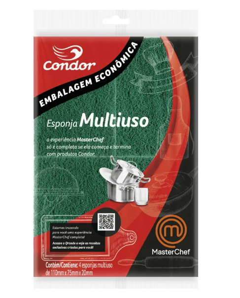 Esponja Multiuso Condor Master Chef - Leve 4 Pague 3
