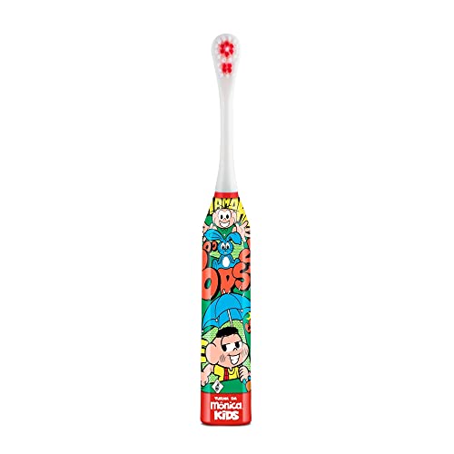 Escova Dental Elétrica Infantil Cebolinha e Cascão Turma Mônica
