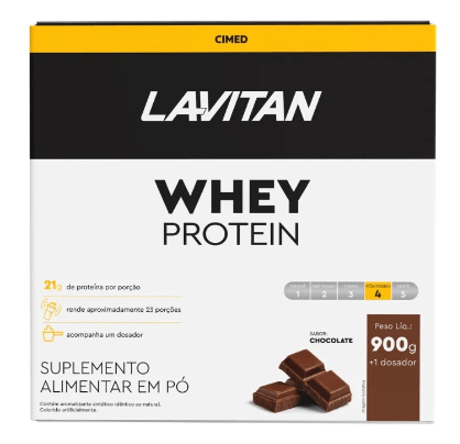 Whey Protein Lavitan Chocolate Sachê - 900g