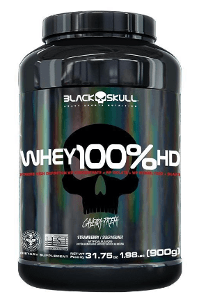 Whey 100% Black Skull Sabor Baunilha - 900g