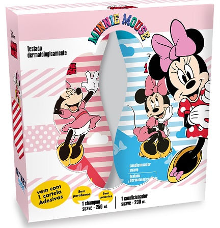 Kit Minnie Shampoo 250ml + Condicionador 230ml - Vem com Adesivo Grátis
