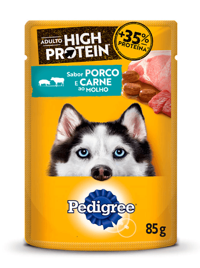 Ração Pedigree Sachê Adulto Hp Carne e Porco - 85g