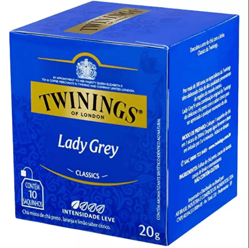 Chá Twinings Preto Lady Grey 20g