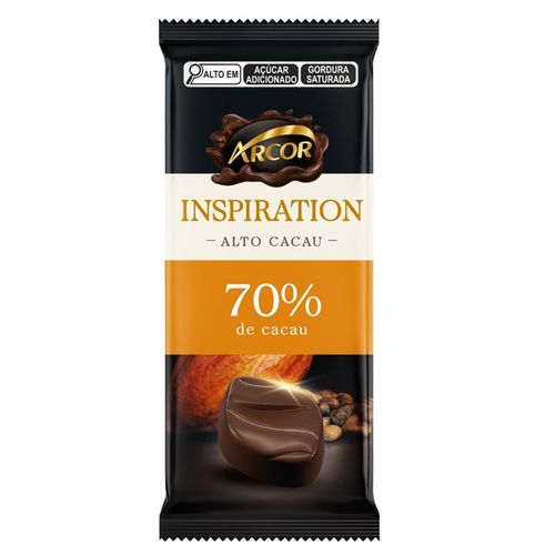 Barra de Chocolate Arcor Amargo 70% - 80g