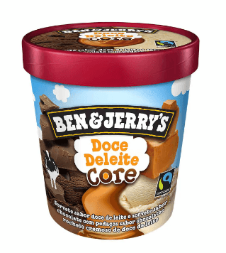Sorvete Ben & Jerry's Doce de Leite Core - 458ml
