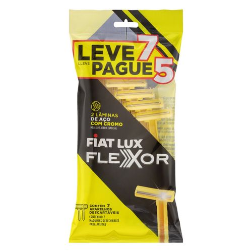 Aparelho de Barbear Fiat Lux Amarelo Leve 7 Pague 5