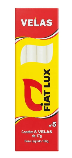 Velas Fiat Lux 17g N°5 - 8 Unidades
