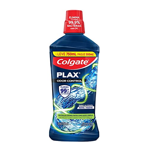 Enxaguante Bucal Sem Álcool Colgate Plax Odor Control - 750ml