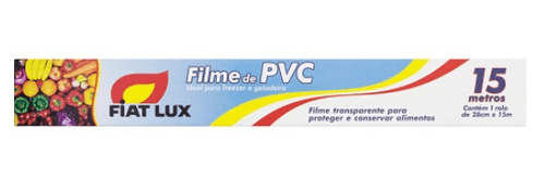 Rolo de Filme Pvc Fiat Lux - 28cm x 15m