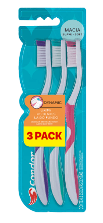 Escova Dental Condor Dynamic Macia - Leve 3 Pague 2