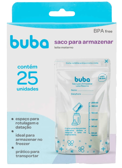 Saco para Armazenar Leite Materno