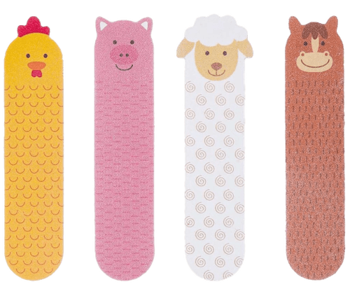 Kit 4 Lixas de Unhas Buba Fazendinha
