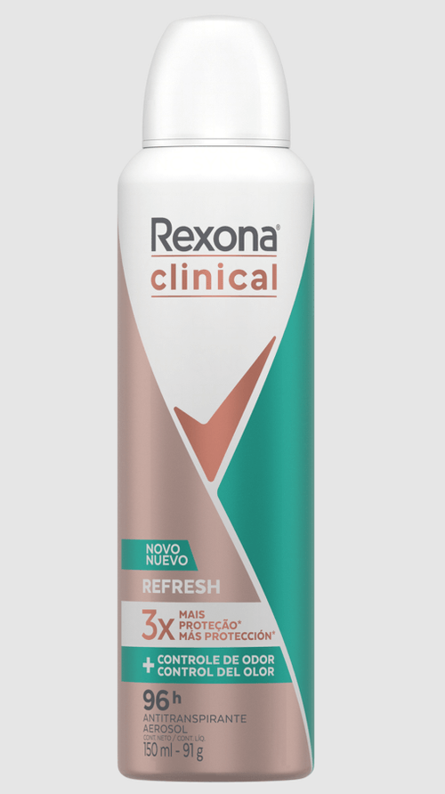 Desodorante Aerosol Rexona Clinical Refresh - 150ml