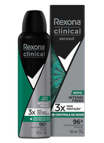 Desodorante Aerosol Rexona Clinical Intense Fresh - 150ml