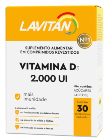 Lavitan Vitamina D 2.000UI com 30 Comprimidos - Cimed