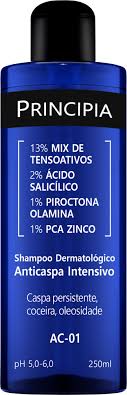 Shampoo Dermatológico Anticaspa Intensivo Principia AC-01 - 250ml