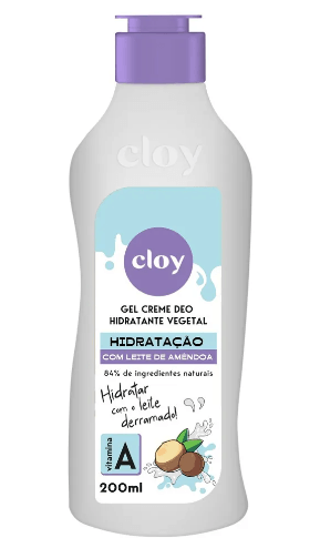 Gel Creme Hidratante Corporal Cloy Vitamina A - 200ml